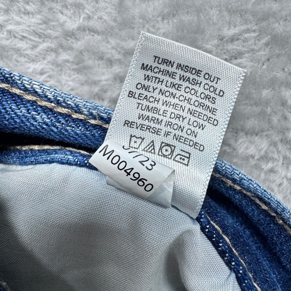 M Jeans by Maurices Womens 14 Short Wide Leg High Rise‎ Cropped Jeans Raw Hem - Picture 6 of 9